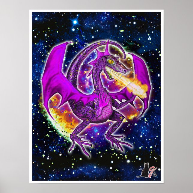 Póster Poster Tourmaline Cosmic Dragon (Frente)