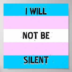 Póster Poster Trans Pride "No me voy a callar"