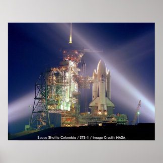 Póster Poster / Transbordador espacial Columbia / STS-1
