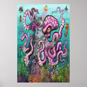 Póster Poster Treasure Tentacles