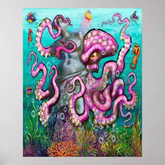 Póster Poster Treasure Tentacles