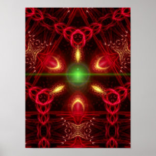 Póster Poster Tri-Fractal