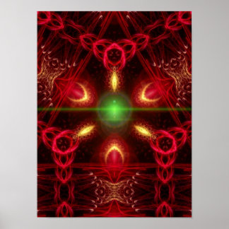 Póster Poster Tri-Fractal
