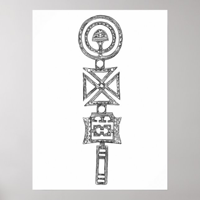 Póster Poster tribal Berber Jewelry (Frente)