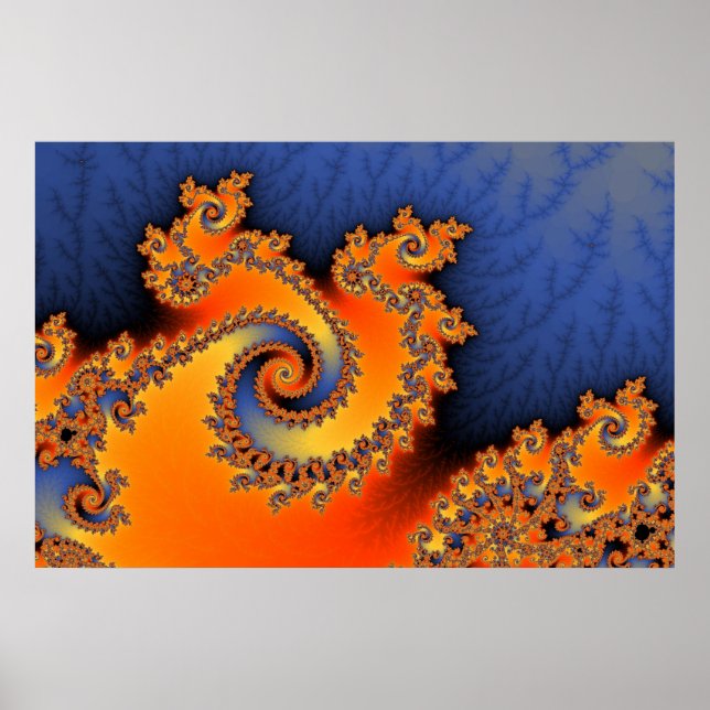 Póster Poster Triple Twirl en frío caliente (Frente)