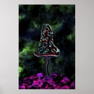 Póster Poster Trippy grande de la seta