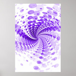 Póster Poster Trippy: Ilustraciones abstractas púrpuras