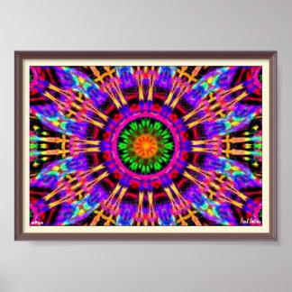Póster Poster Trippy Kaleidoscópico