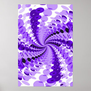 Póster Poster Trippy: Pintura abstracta púrpura