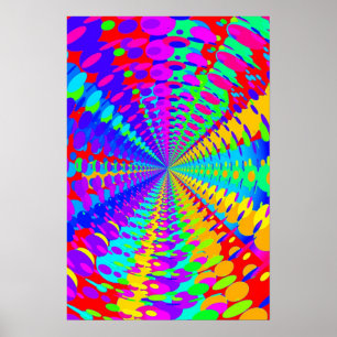 Póster Poster Trippy: Resumen psicodélico