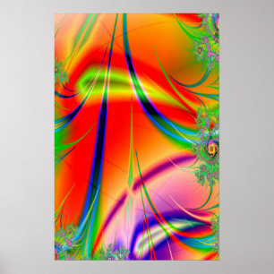 Póster Poster Trippy: Resumen psicodélico
