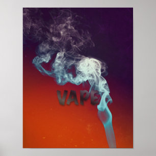 Póster Poster Trippy Vape Cloud Grunge Premium