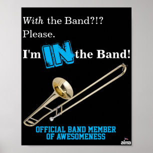 Póster Poster trombónico "Estoy en la banda"