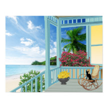 Poster Tropical Beach Scene