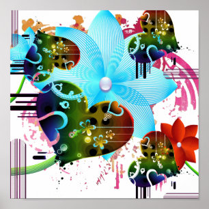 Póster Poster tropical del amor