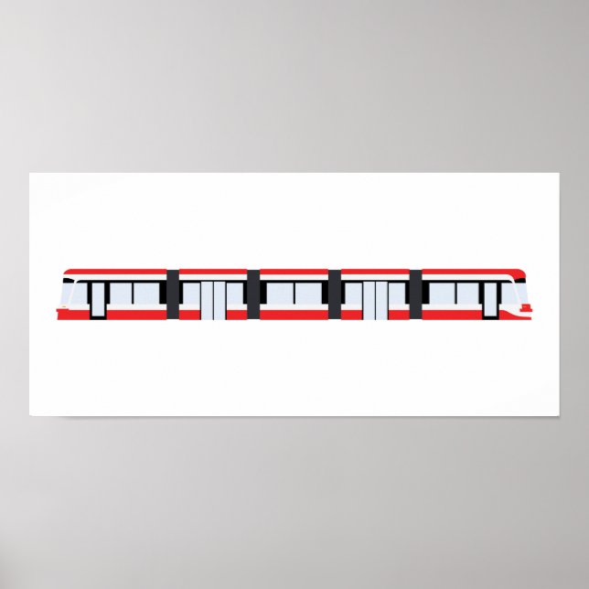 Póster Poster TTC New Streetcar (para el marco IKEA RIBBA (Frente)