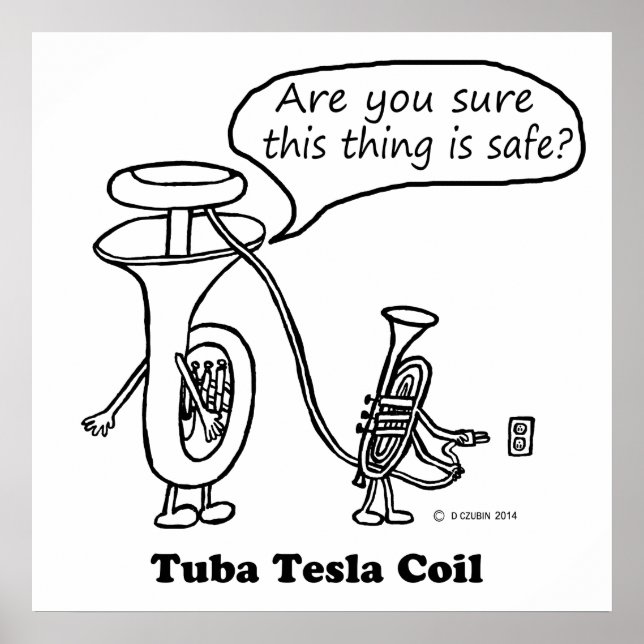 Póster Poster Tuba Tesla Coil (Frente)