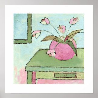 Póster poster tulips on table