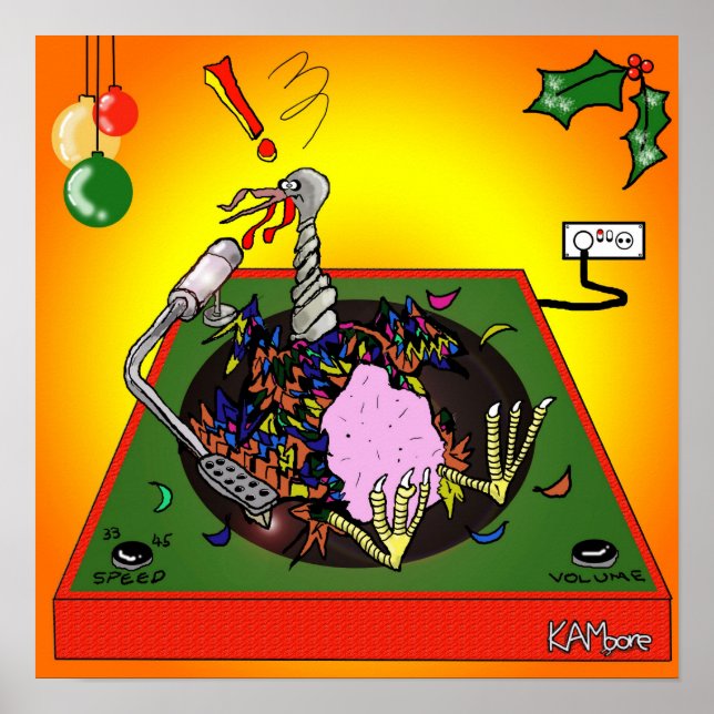 Póster Poster "Turkey Table" - por Kev Moore (Frente)