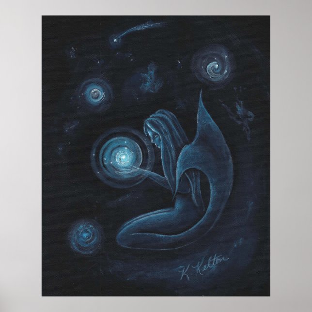 Póster Poster Universo de Sirena Azul (Frente)