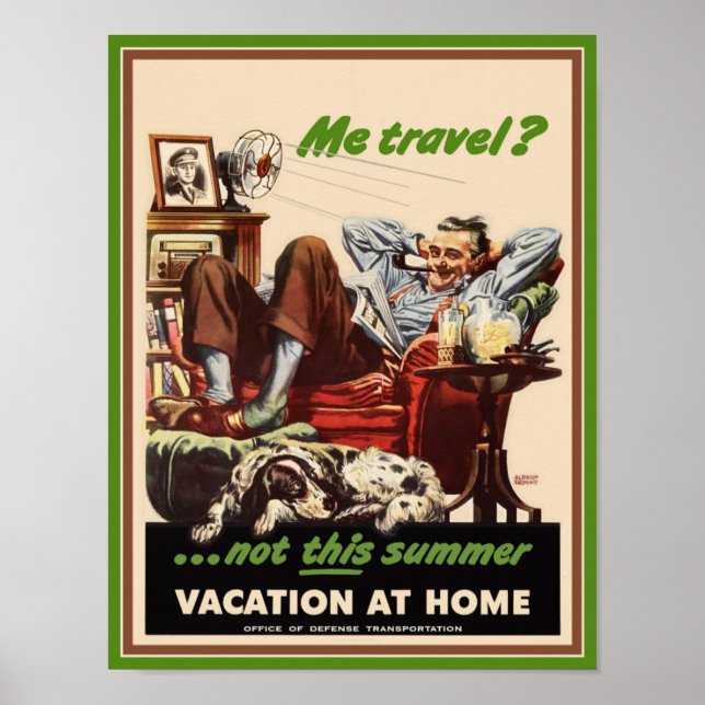 Póster Poster: Vacaciones en casa (Frente)