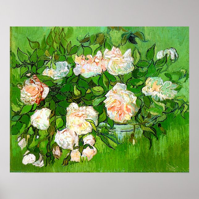 Póster Poster Van Gogh Pink Roses (Frente)