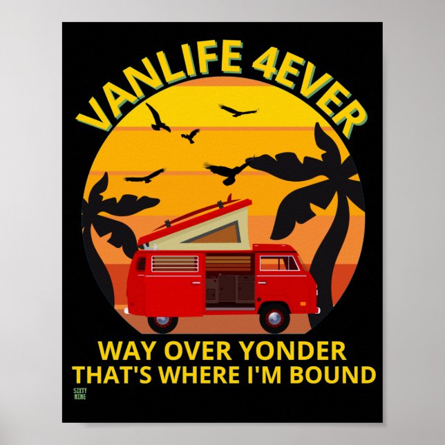 Póster poster "VANLIFE..." (Frente)