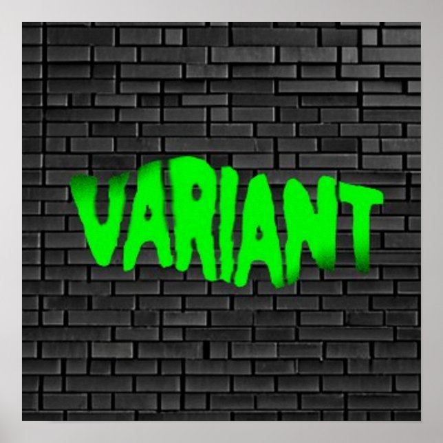 Póster POSTER VARIANT Graffiti Green 2 Matte (Frente)