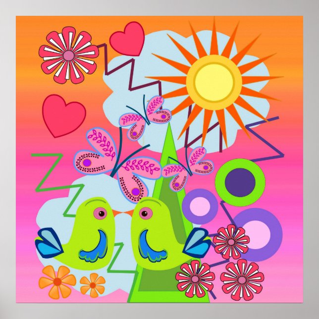 Póster Poster vectorial digital (Frente)