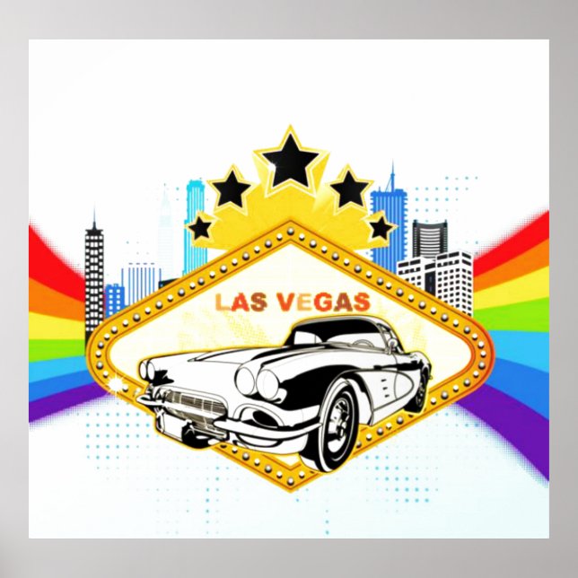 Póster Poster vectorial Guay Las Vegas (Frente)