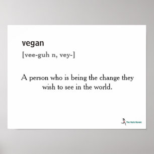 Póster Poster Vegan Definition