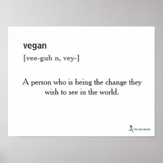 Póster Poster Vegan Definition
