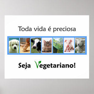 Póster Poster Vegetariano