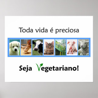 Póster Poster Vegetariano