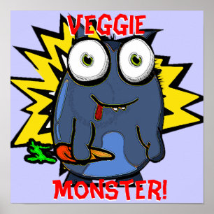 Póster Poster Veggie Monster