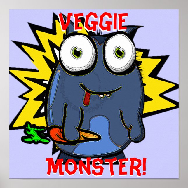 Póster Poster Veggie Monster (Frente)