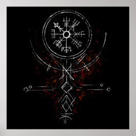 Póster Poster Vegvisir Norse Compass