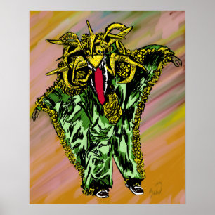 Póster Poster Vejigante Verde