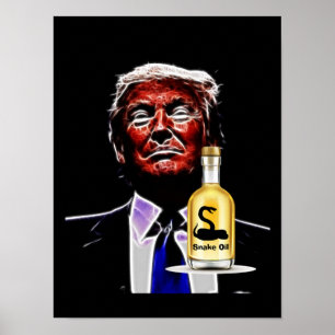 Póster Poster vendedor de aceite de serpiente