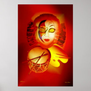Póster Poster Venecia Moon Drummer