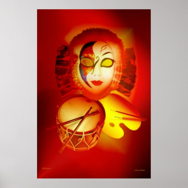 Póster Poster Venecia Moon Drummer (Frente)