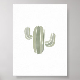 Póster Poster verde de cactus de bebé