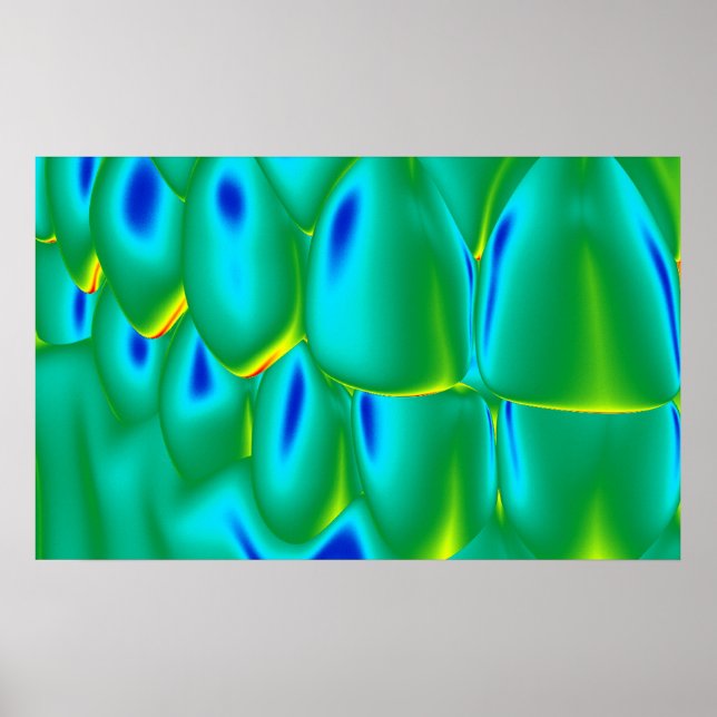 Póster Poster Verde ortodoncista de daño dental (Frente)