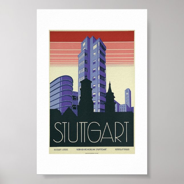 Póster Poster - Verkehrsverein Stuttgart (Frente)