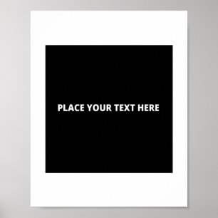 Póster Poster vertical 8 x 10 plantilla
