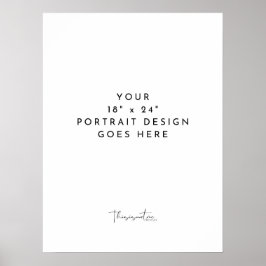 Póster poster vertical de plantilla de 18x24"