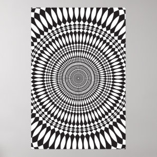 Póster Poster: Vértigo: Resumen blanco y negro