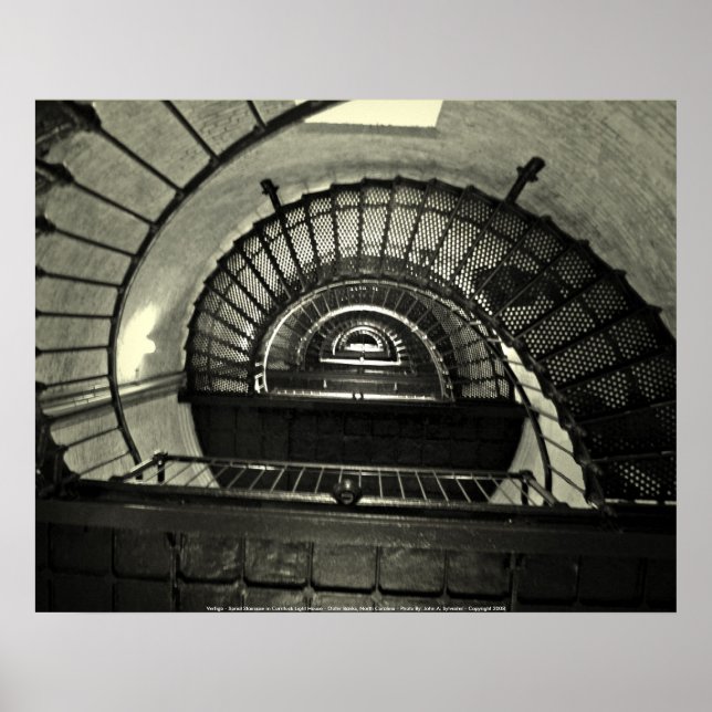 Póster Poster Vertigo - Sprial Staircase in Curri... (Frente)