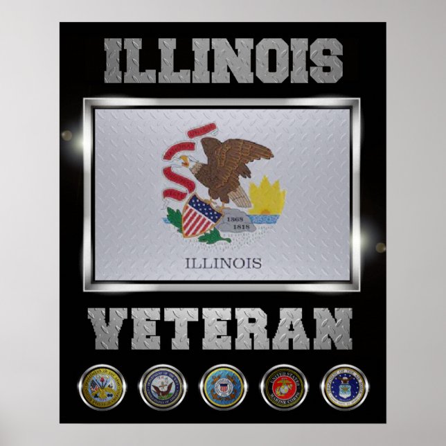 Póster Poster Veterano de Illinois (Frente)