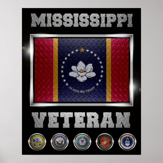 Póster Poster veterano de Mississippi (Frente)